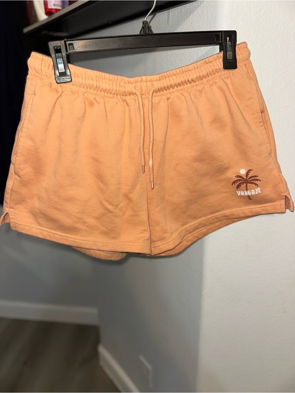 Volcom Peach Drawstring Athletic Shorts